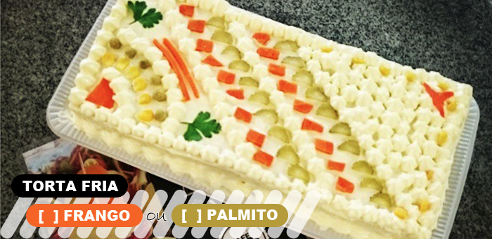 Torta Fria de Frango ou Palmito! - Café Preto